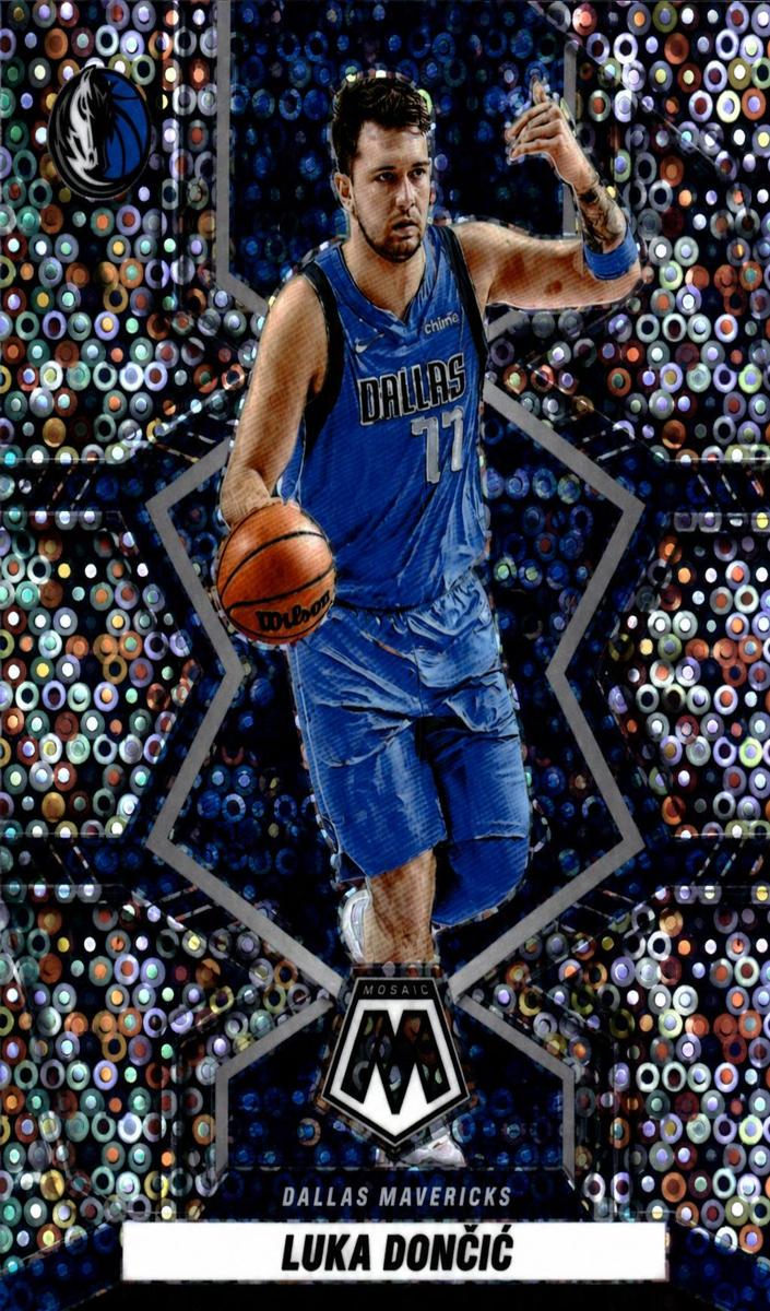 2021 Panini Mosaic Basketball Fast Break Silver Luka Doncic #6 PSA 8