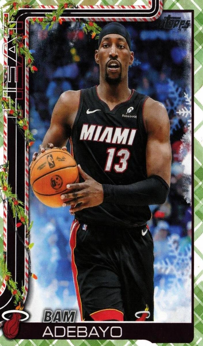 2025 Topps Holiday Basketball Plaid Bam Adebayo #H60