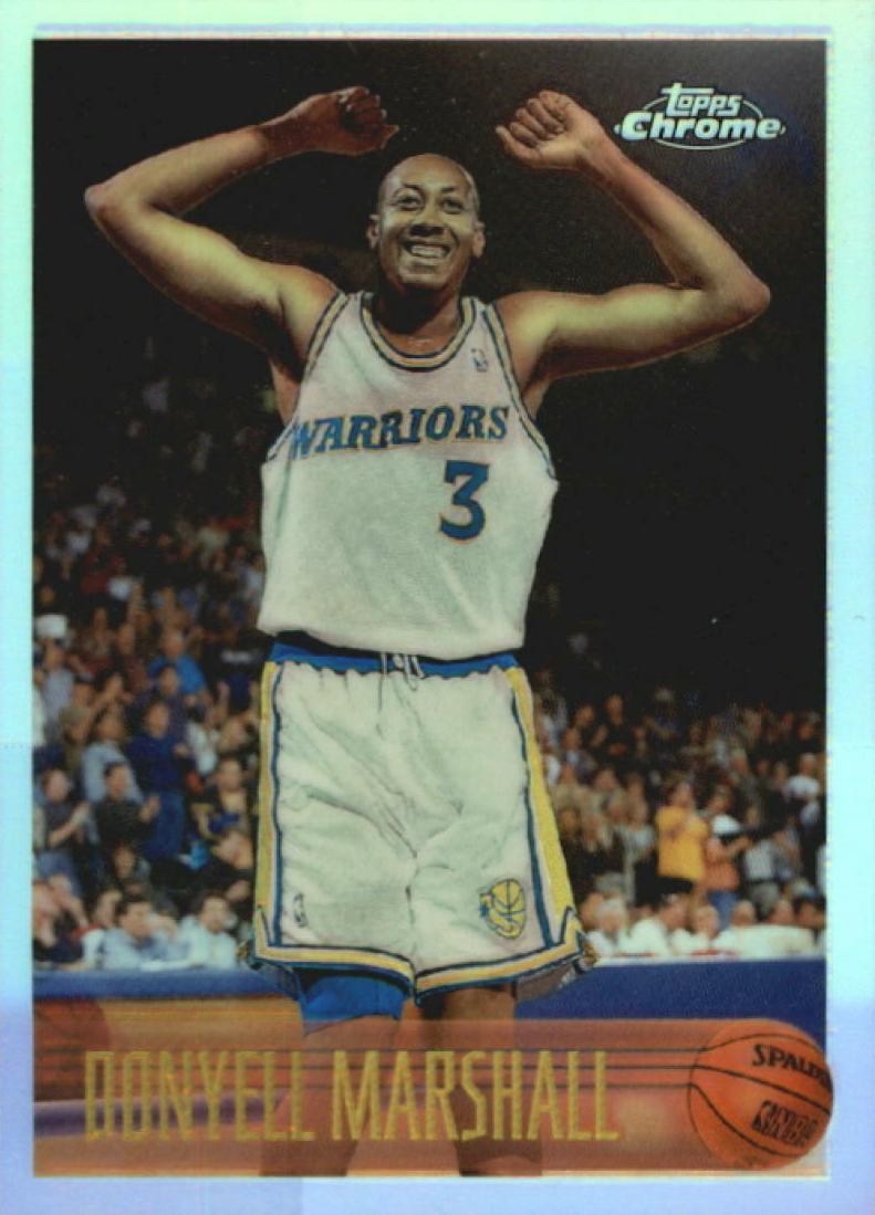 1996 Topps Chrome Basketball Refractor Donyell Marshall #117 PSA 10