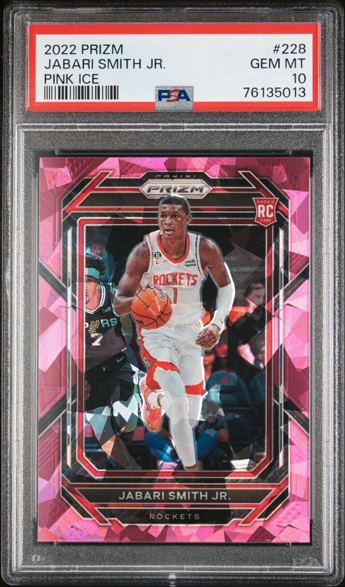 2022 Panini Prizm Basketball Pink Ice Jabari Smith Jr. #228 PSA 9