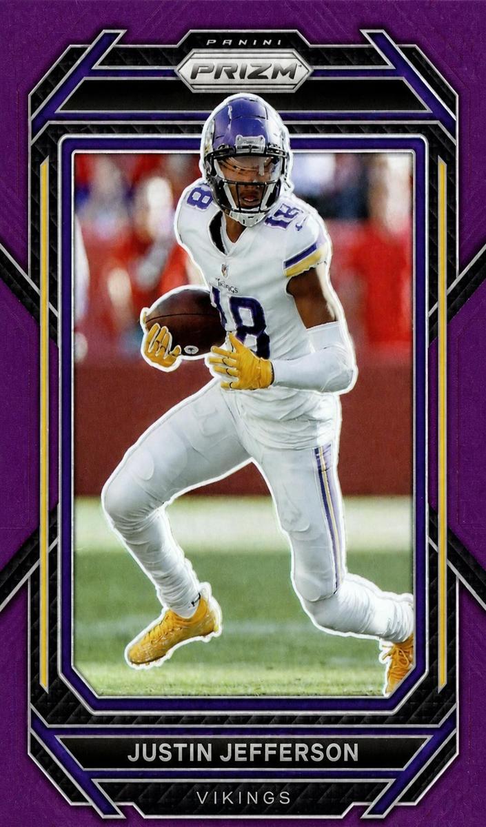 2022 Panini Prizm Football Purple Justin Jefferson #190