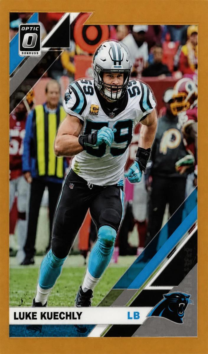 2019 Donruss Optic Football Orange Luke Kuechly #16