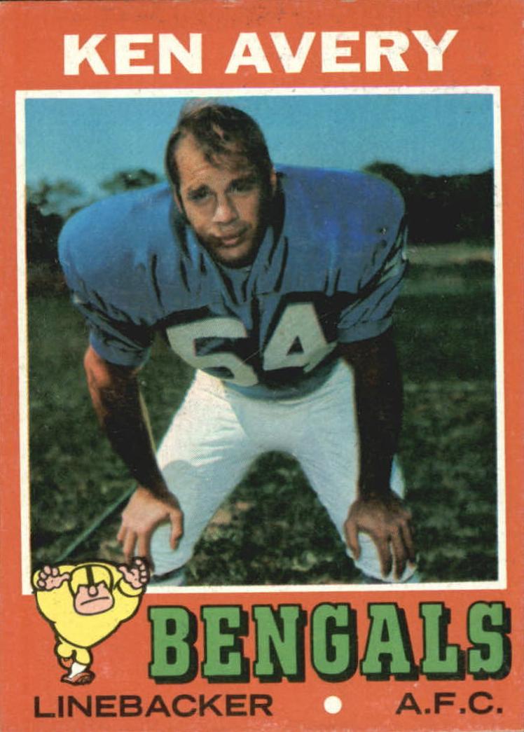 1971 Topps Football Ken Avery #22