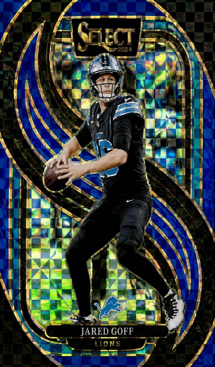 2024 Panini Select Football Blue Jared Goff #123