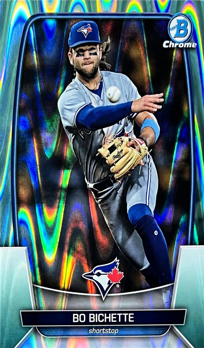 2023 Bowman Chrome Baseball Aqua Raywave Bo Bichette #6