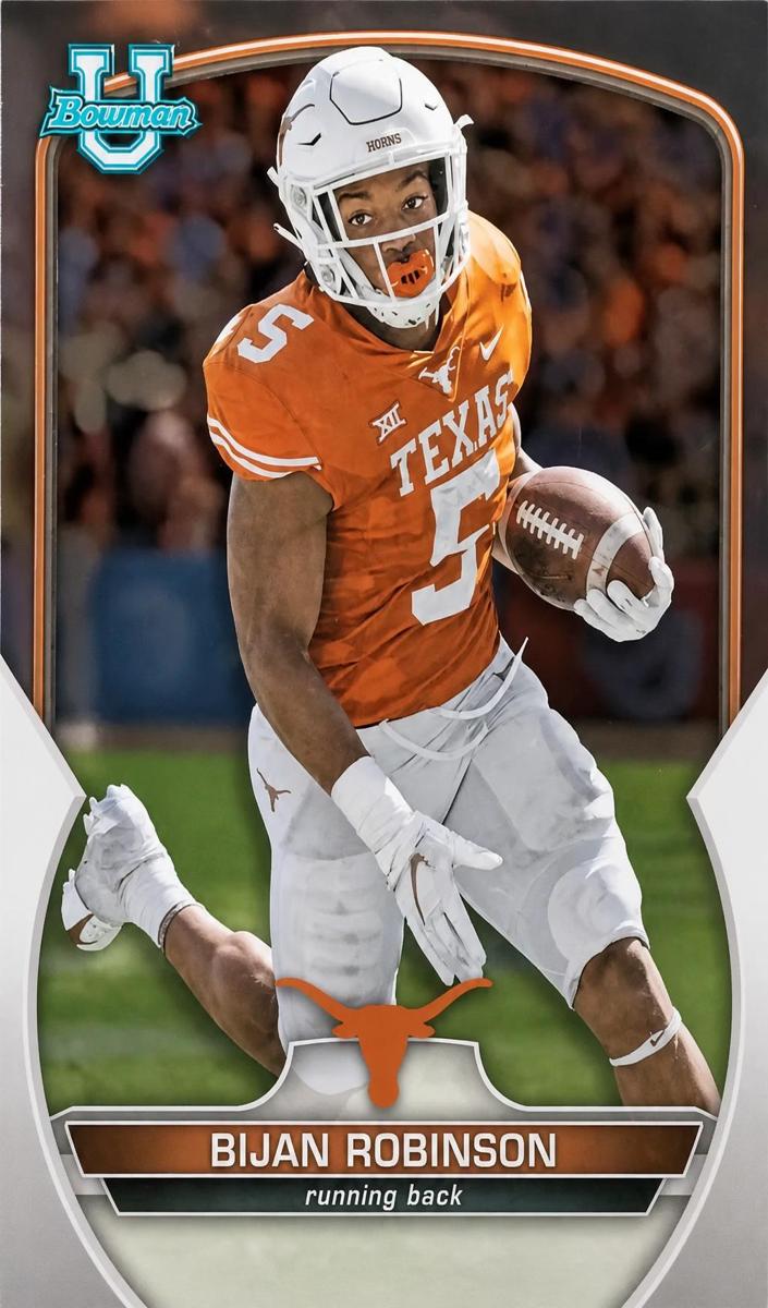 2022 Bowman University Chrome Football Bijan Robinson #70 PSA 10