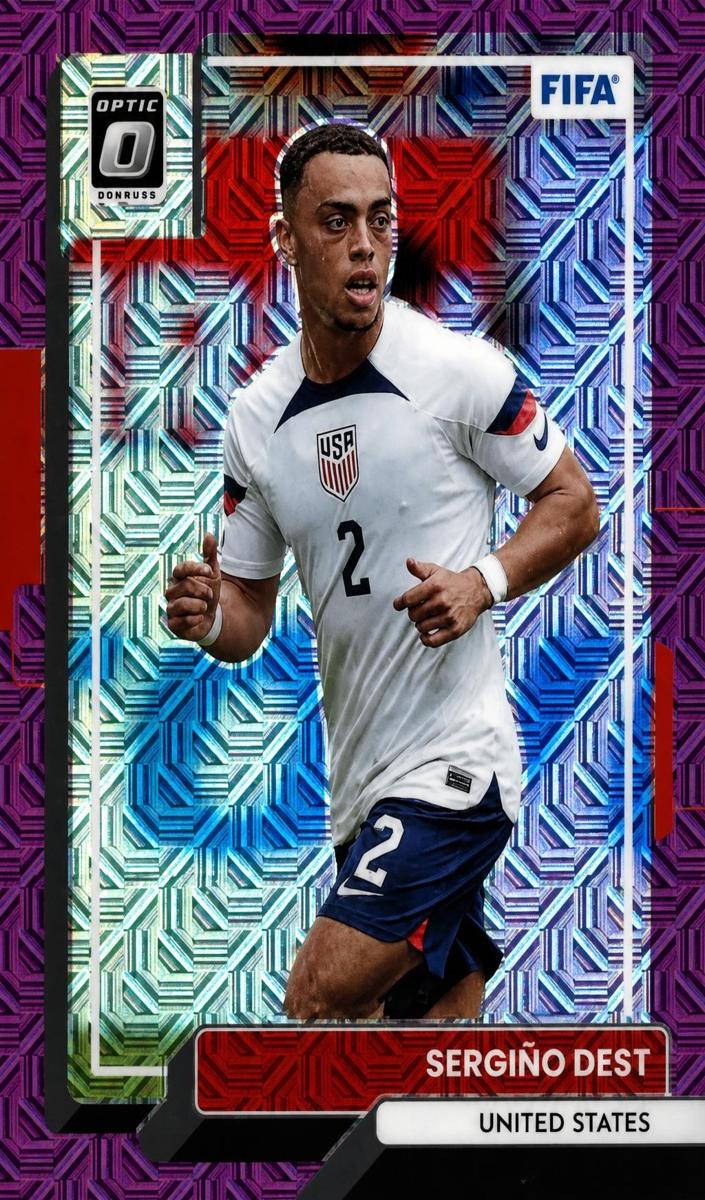 2022 Panini Donruss Soccer Optic Purple Mojo Sergino Dest #172