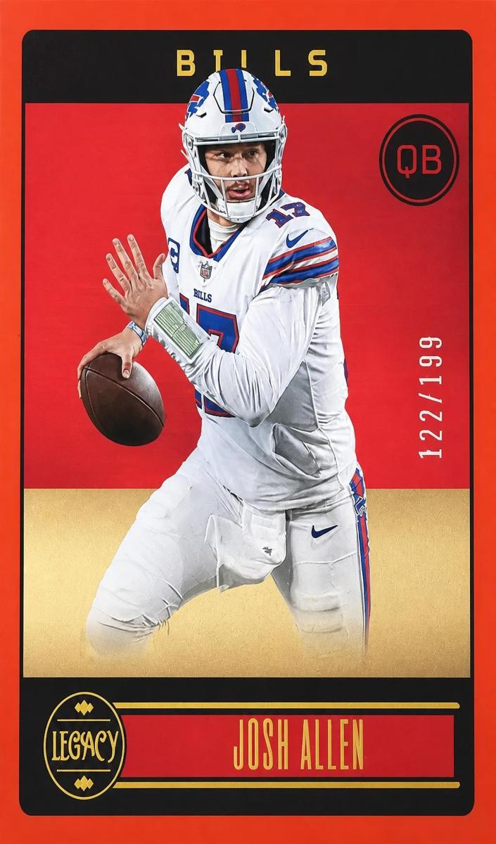 2023 Panini Legacy Football Orange Josh Allen #10