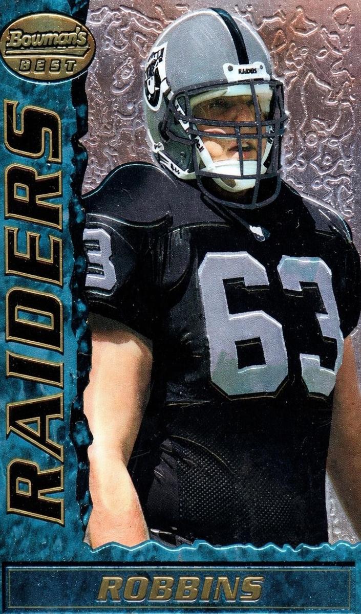 1995 Bowman's Best Football Barrett Robbins #49