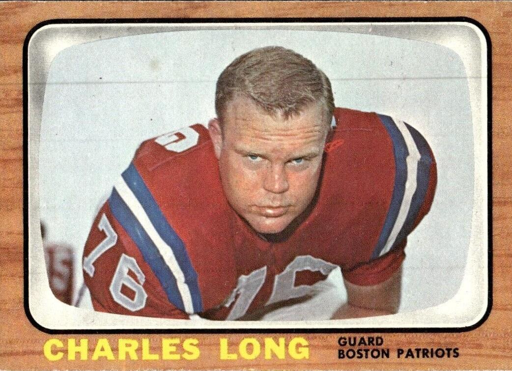 1966 Topps Football Charles Long #9 PSA 8