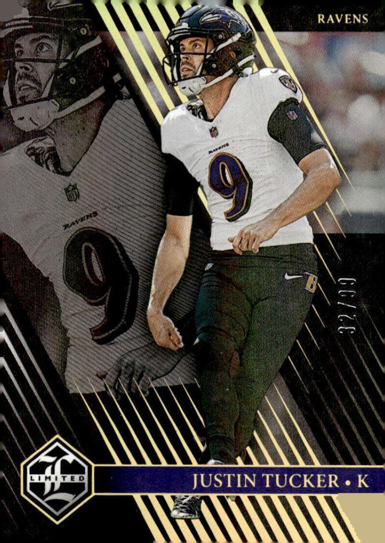 2023 Panini Limited Football Gold Spotlight Justin Tucker #8