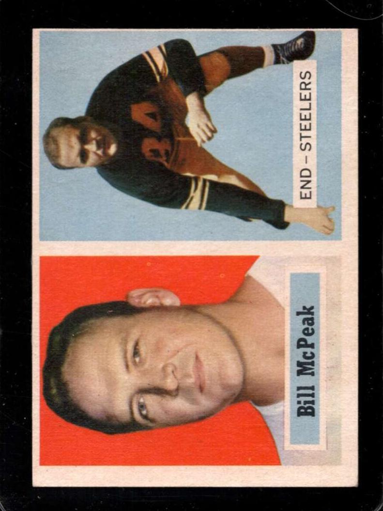 1957 Topps Football Bill McPeak #51 PSA 7