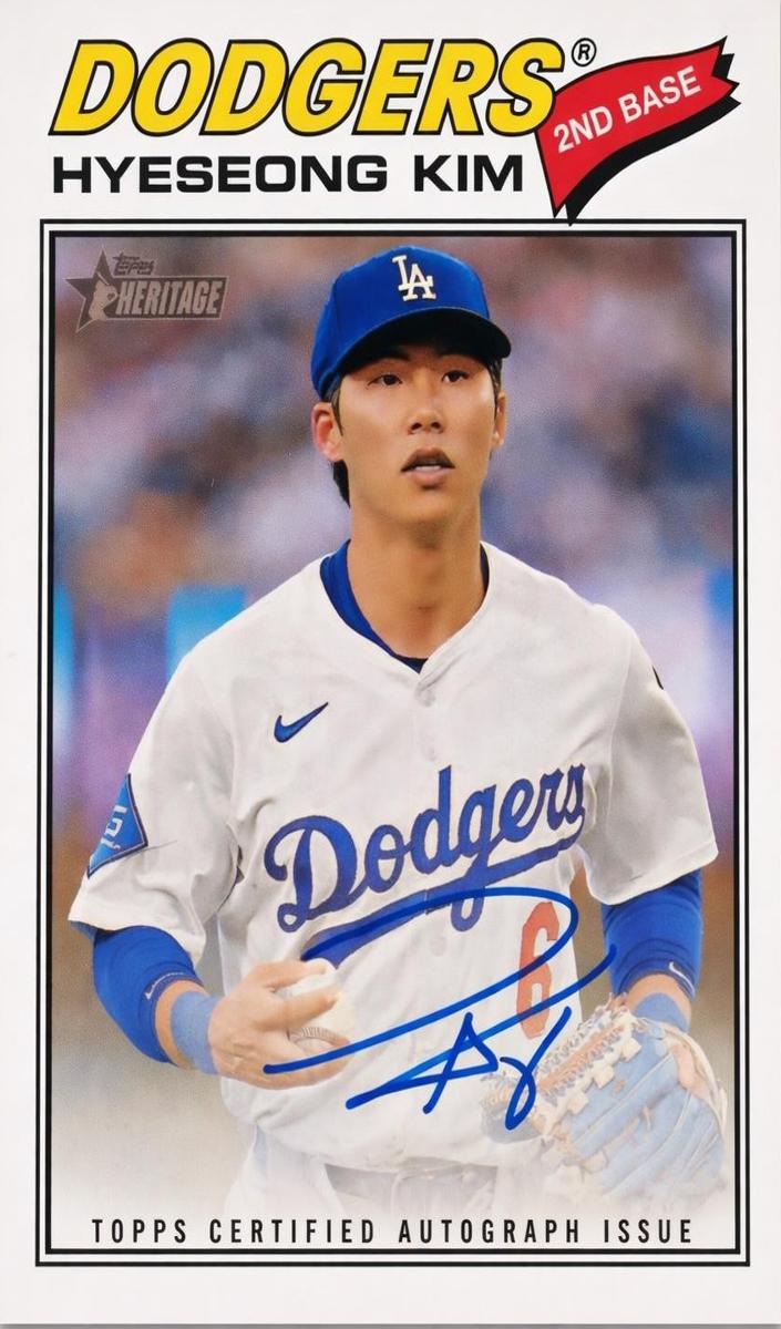 2026 Topps Heritage Baseball Hyeseong Kim #ROA-HK