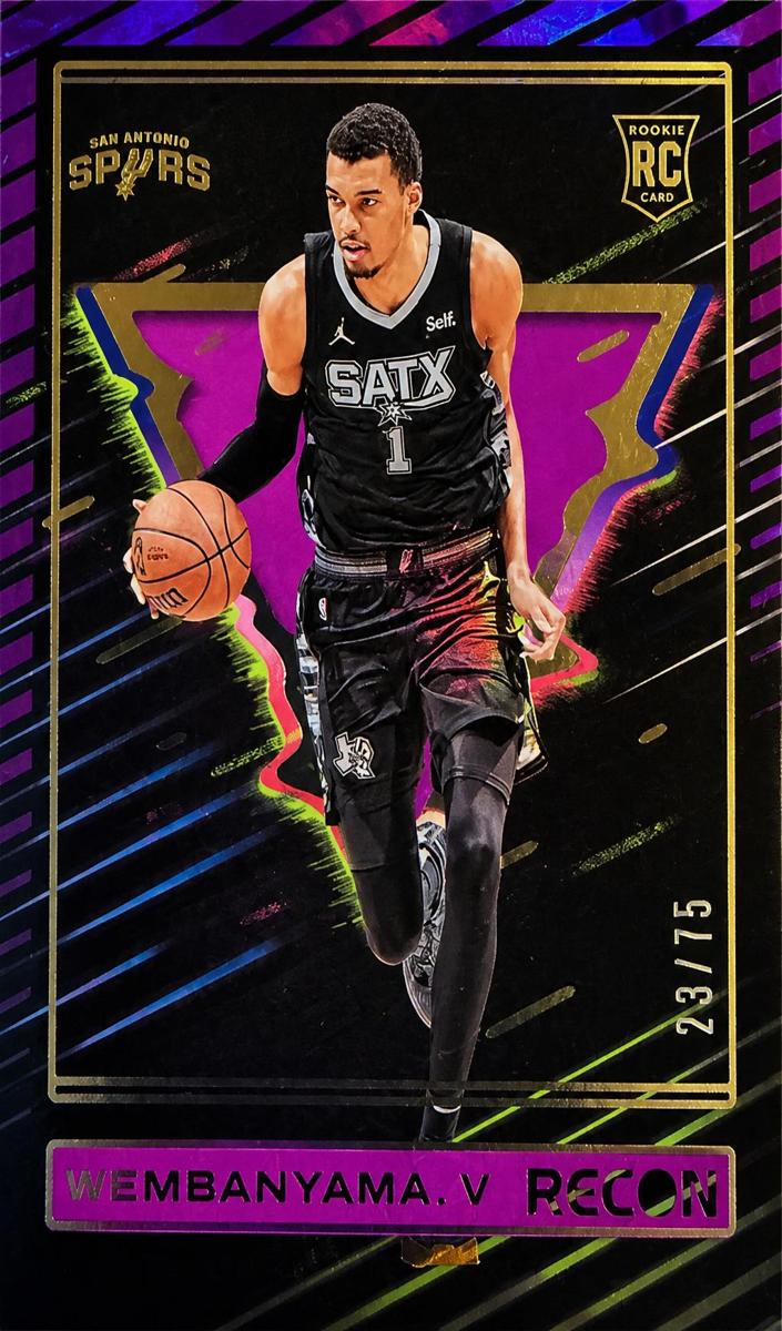2023 Panini Recon Basketball Holo Purple Victor Wembanyama #225 PSA 7.5