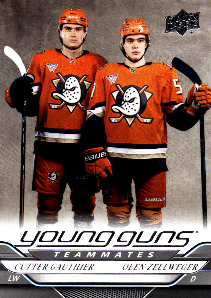 2024 Upper Deck Hockey Olen Zellweger / Cutter Gauthier #498
