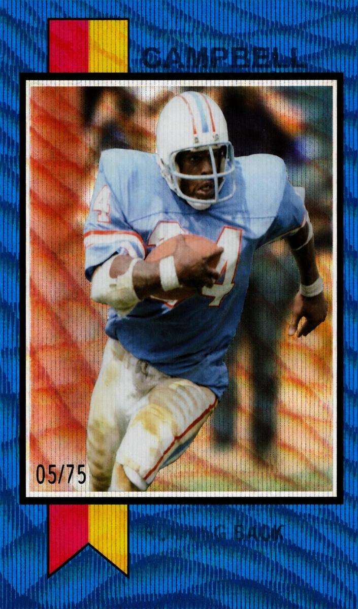 2023 Topps Composite Football Blue Refractor Earl Campbell #1973-13