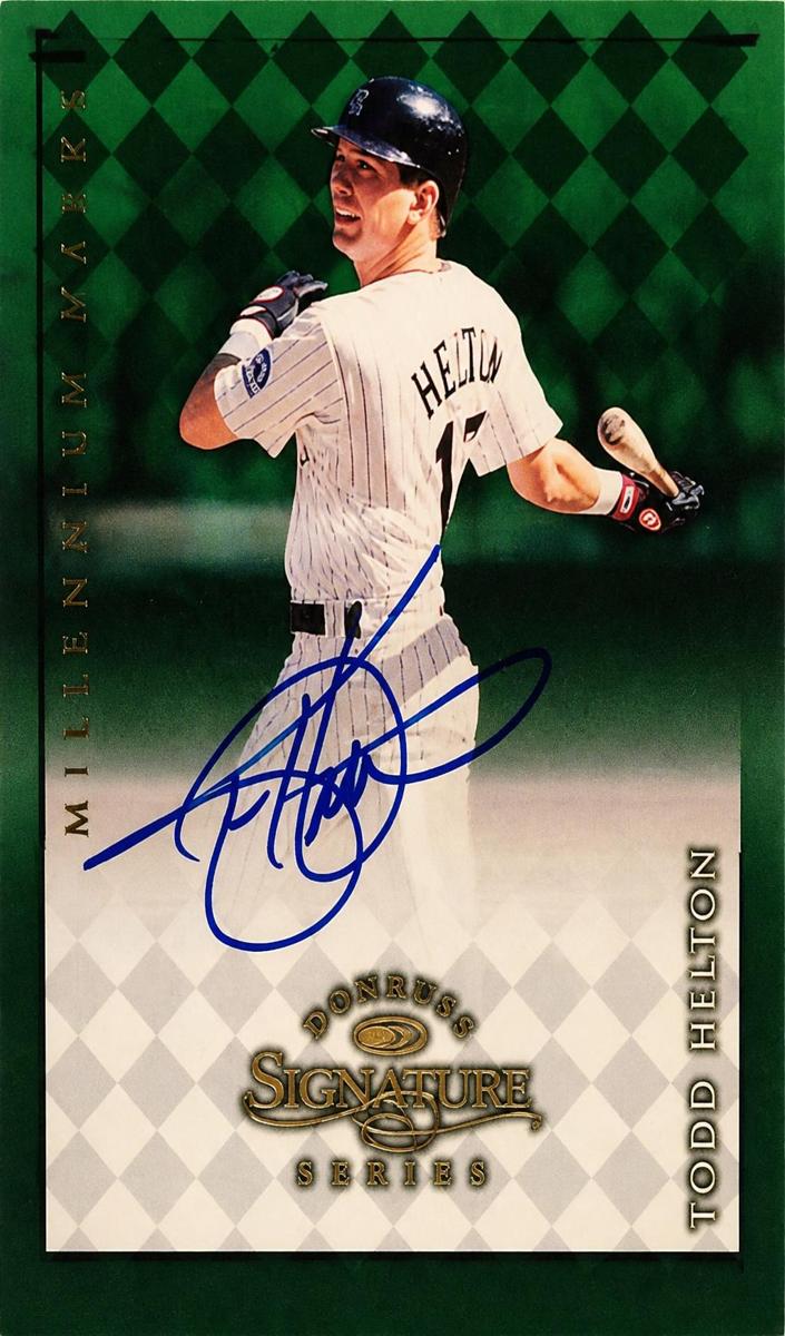 1998 Donruss Signature Baseball Millennium Marks Todd Helton #NNO