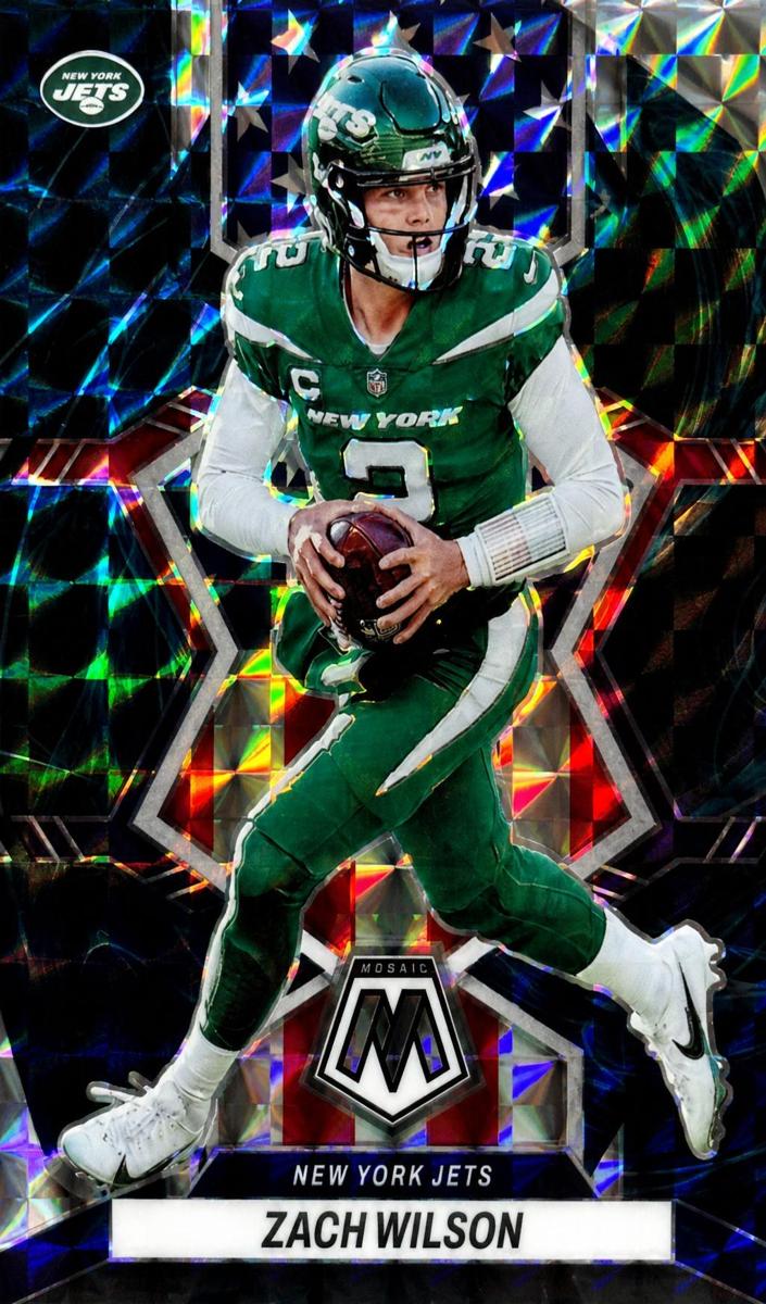 2022 Panini Mosaic Football Genesis Zach Wilson #270 PSA 10