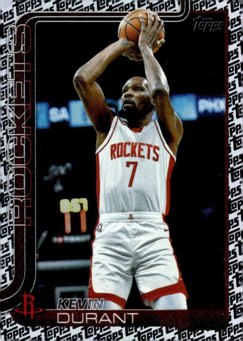 2025 Topps Basketball Topps Foil Pattern Kevin Durant #157