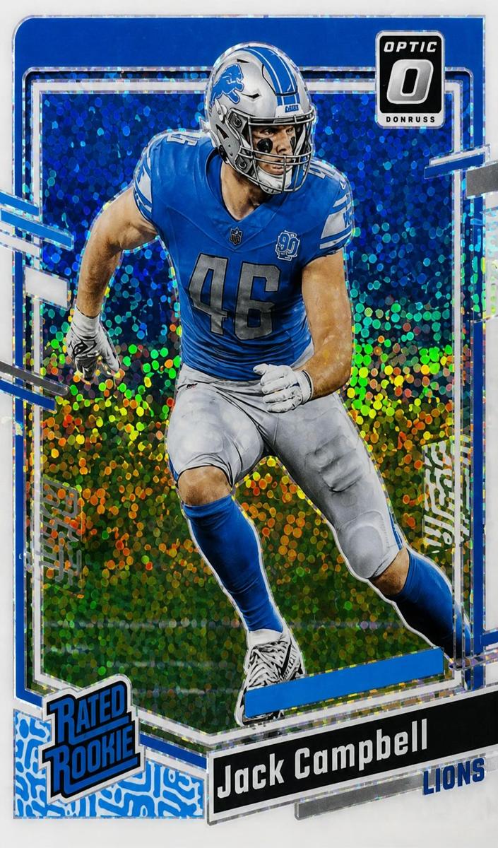 2023 Donruss Optic Football White Sparkle Jack Campbell #235