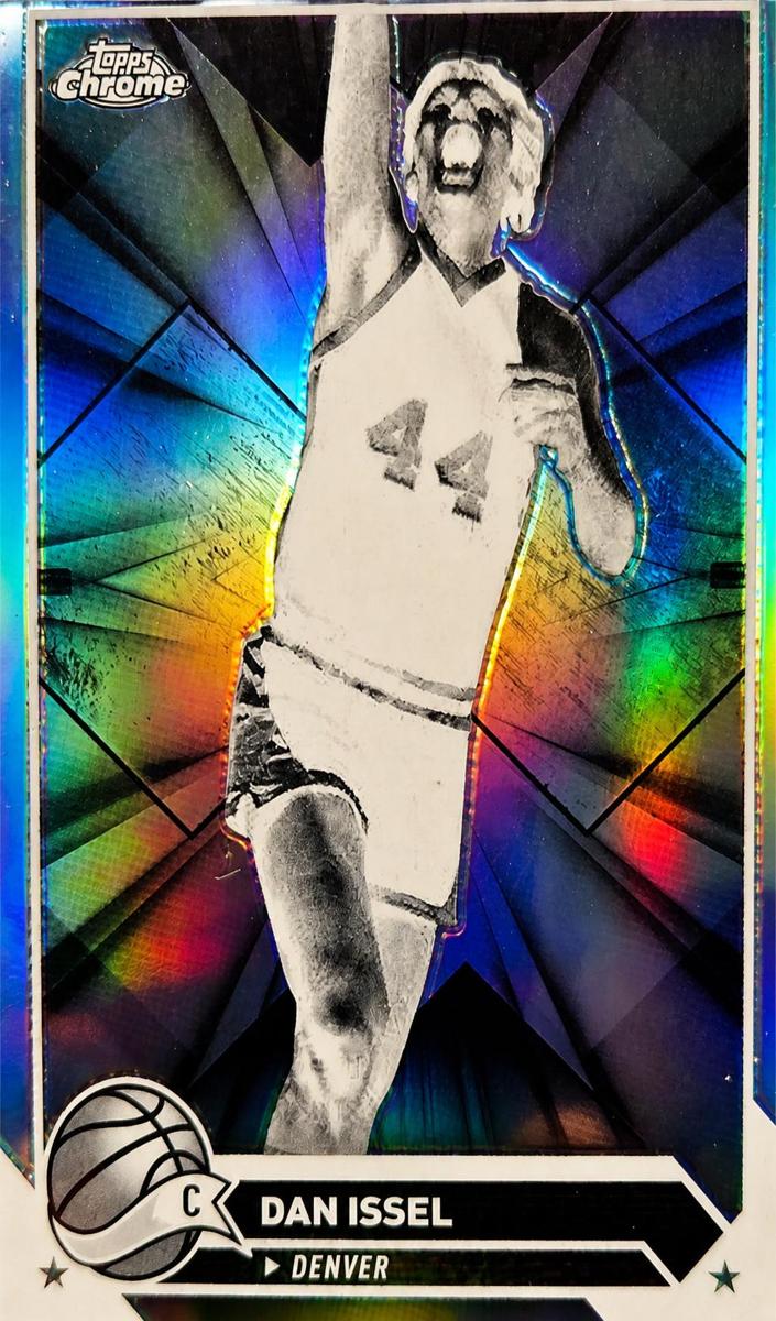 2023 Topps Chrome Basketball Negative Refractor Dan Issel #182