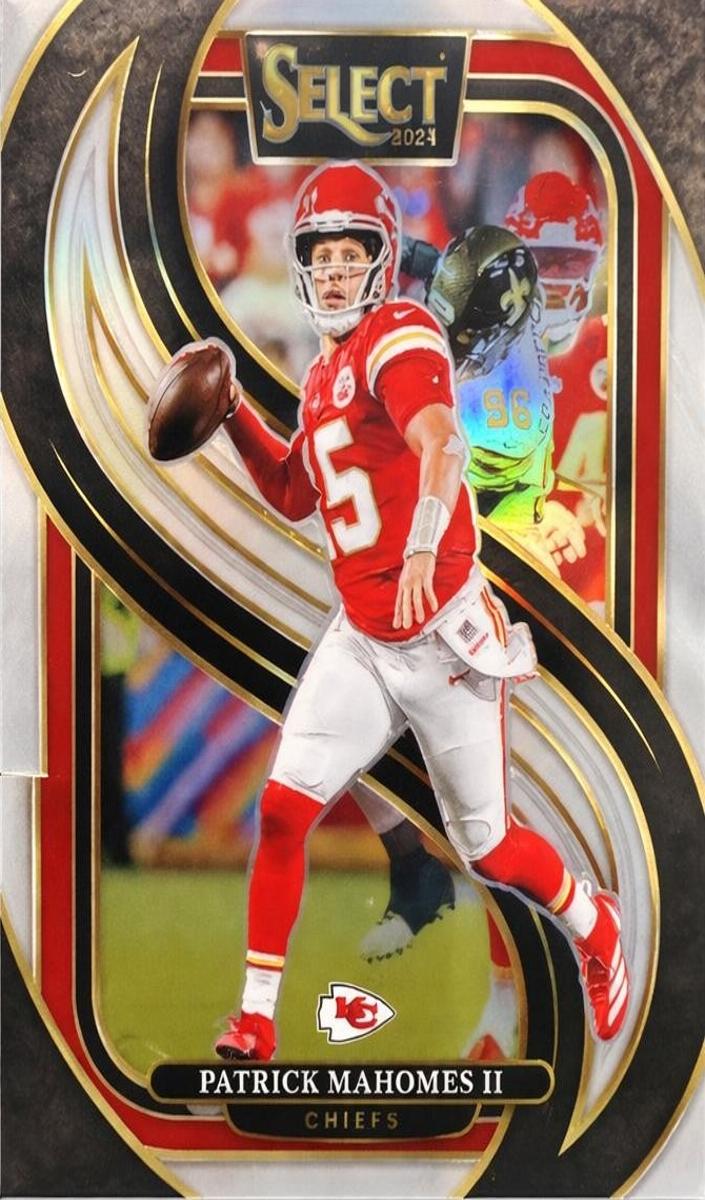 2024 Panini Select Football Silver Die-Cut Patrick Mahomes II #120 PSA 9