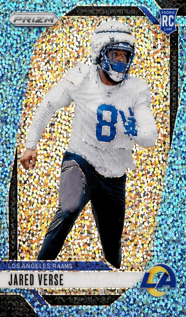 2024 Panini Prizm Football Blue Sparkle Jared Verse #341