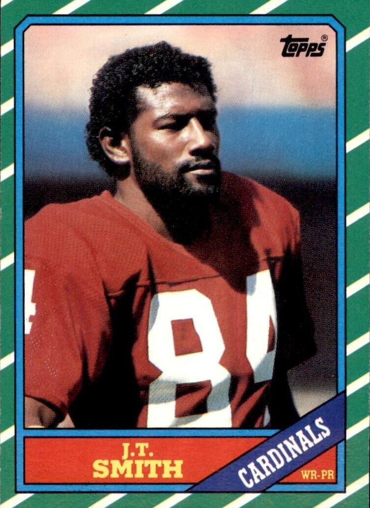 1986 Topps Football J.T. Smith #330 PSA 8