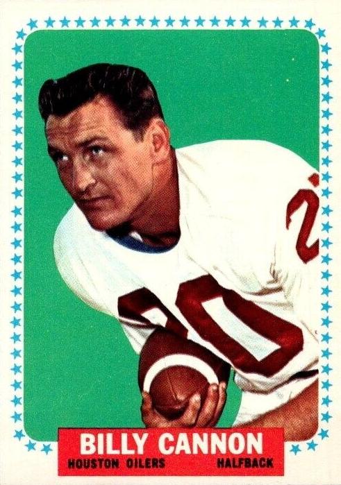1964 Topps Football Billy Cannon #69 PSA 8