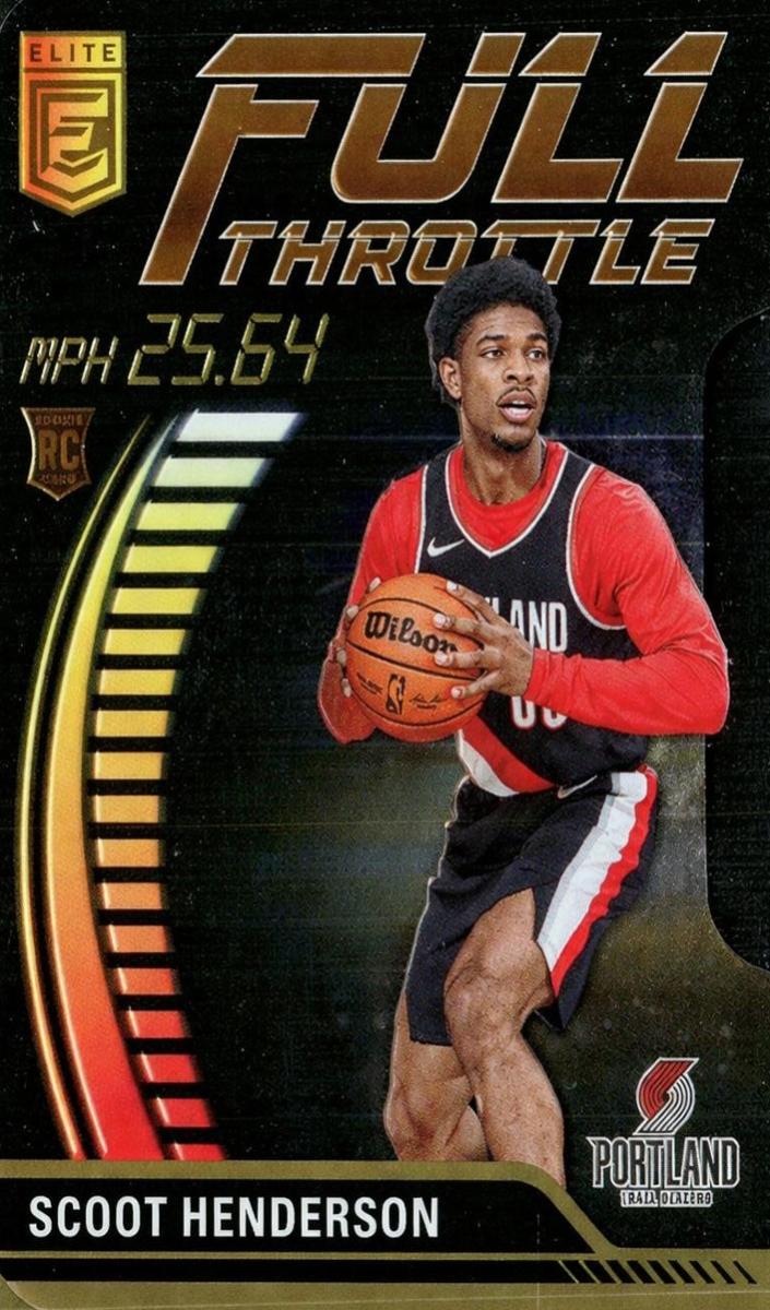 2023 Donruss Elite Basketball Orange Die Cut Scoot Henderson #2 PSA 7.5