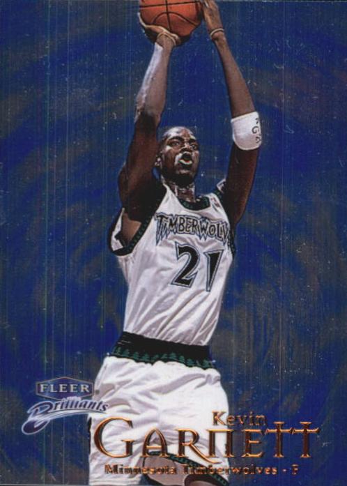 1998 Fleer Brilliants Basketball Kevin Garnett #80