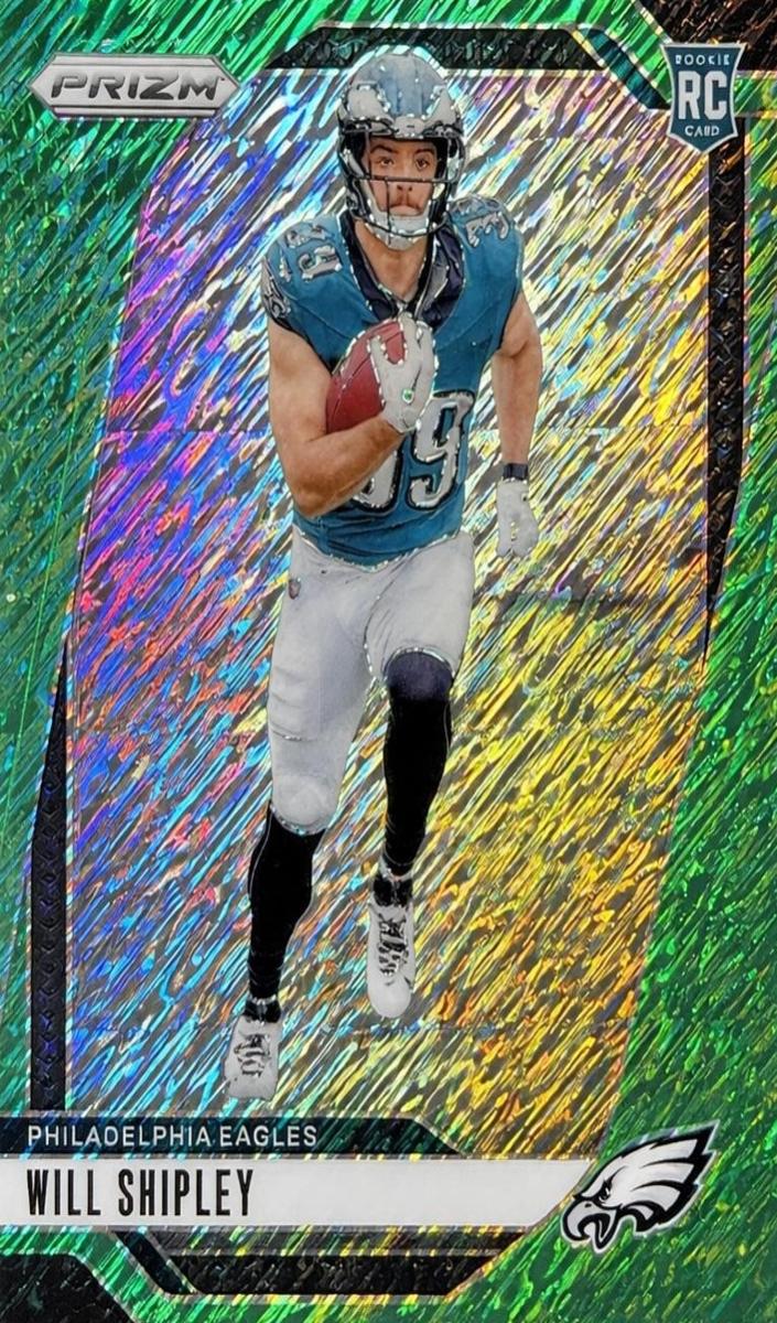 2024 Panini Prizm Football Green Shimmer Will Shipley #397