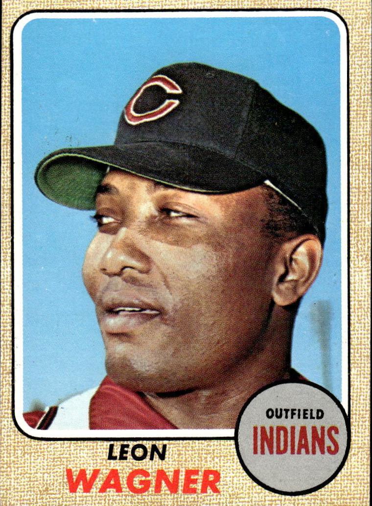 1968 Topps Baseball Leon Wagner #495 PSA 8