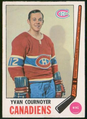 1969 Topps Hockey Yvan Cournoyer #6