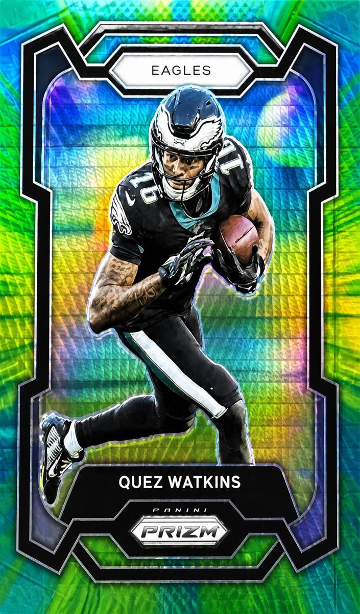 2023 Panini Prizm Football Hyper Quez Watkins #246 PSA 9