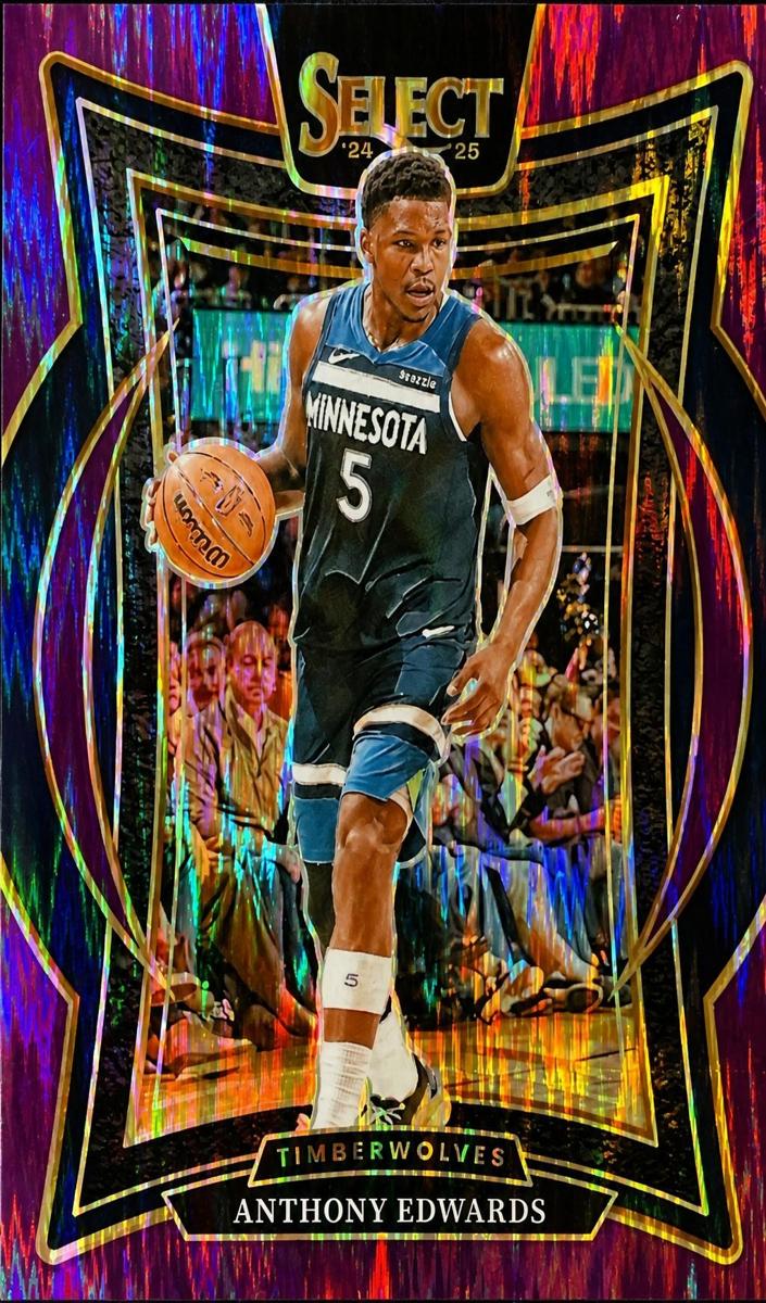 2024 Panini Select Basketball Purple Flash Anthony Edwards #23