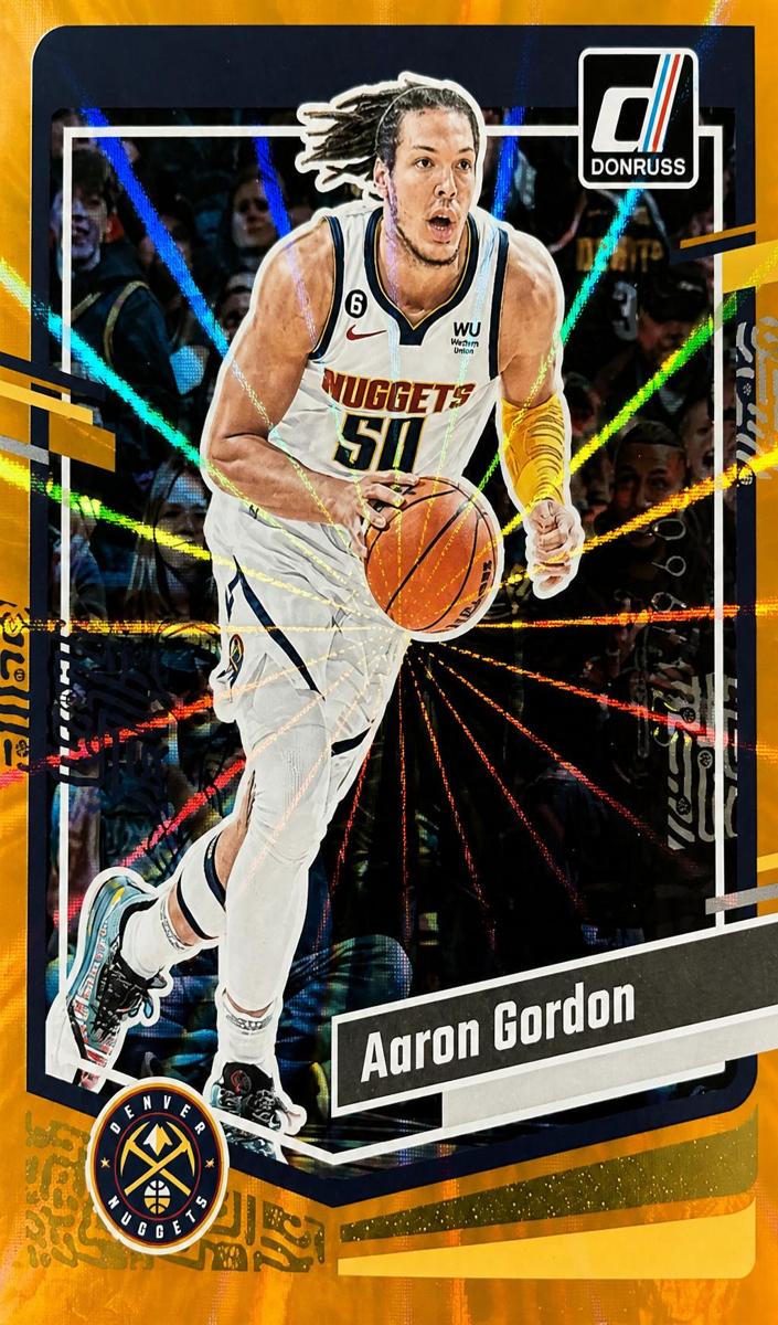 2023 Panini Donruss Basketball Holo Orange Laser Aaron Gordon #38