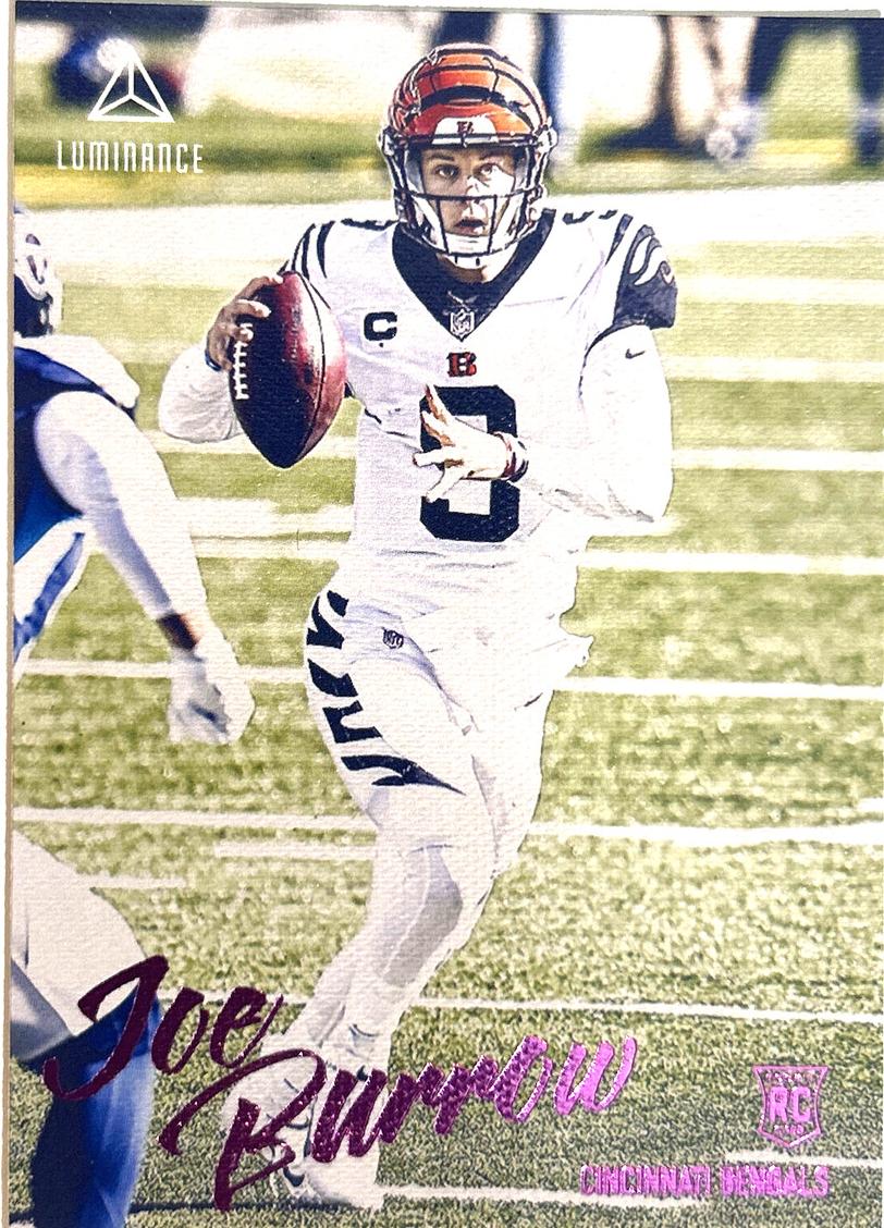 2020 Panini Chronicles Football Pink Joe Burrow #201 PSA 10