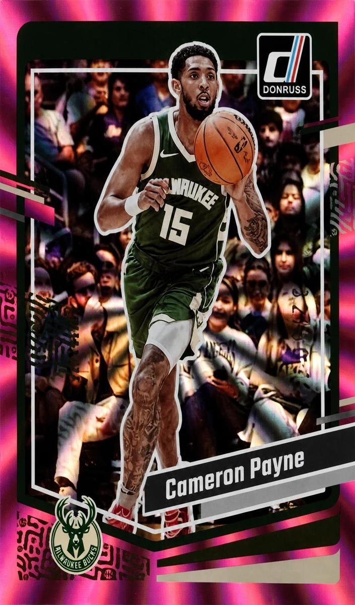 2023 Panini Donruss Basketball Holo Pink Laser Cameron Payne #7