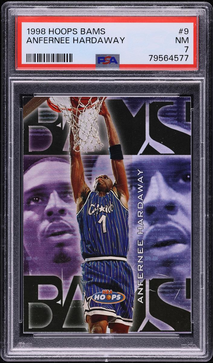 1998 Hoops Basketball Anfernee Hardaway #9B PSA 7