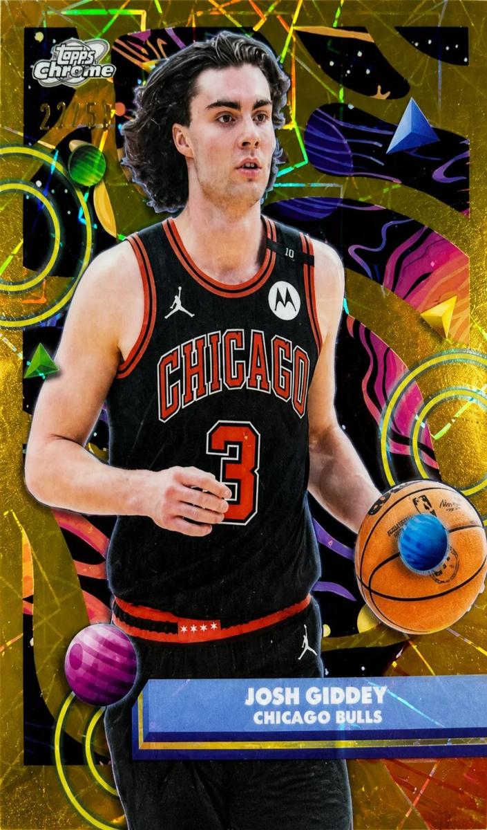 2025 Topps Cosmic Chrome Basketball Gold Interstellar Refractor Josh Giddey #118