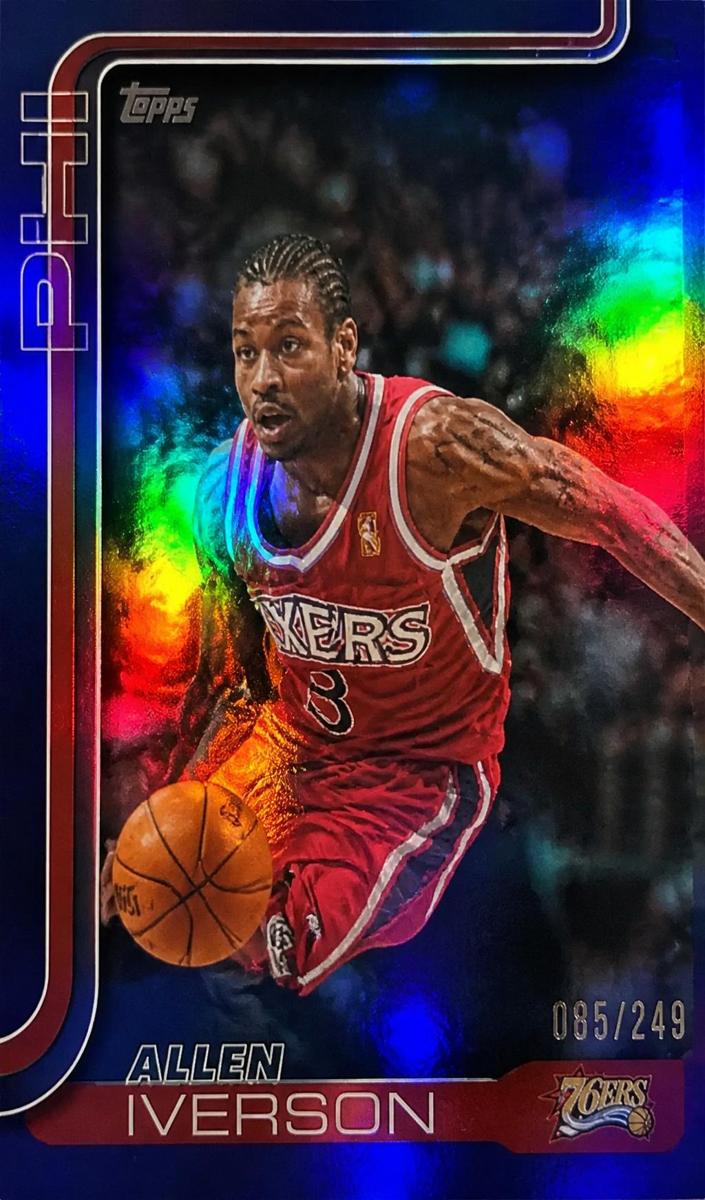 2025 Topps Basketball Purple Rainbow Allen Iverson #253
