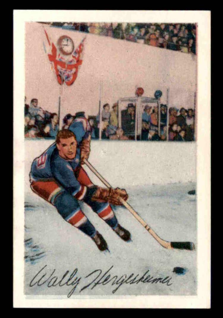1952 Parkhurst Hockey Wally Hergesheimer #20
