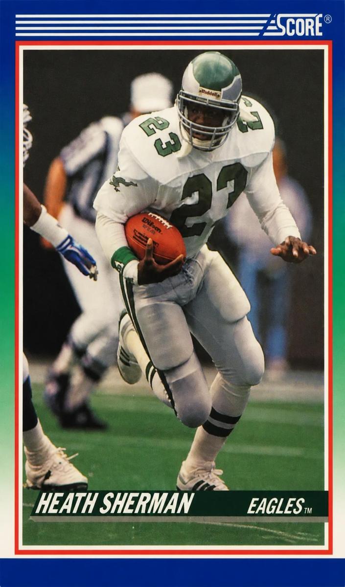 1990 Score Football Heath Sherman #398
