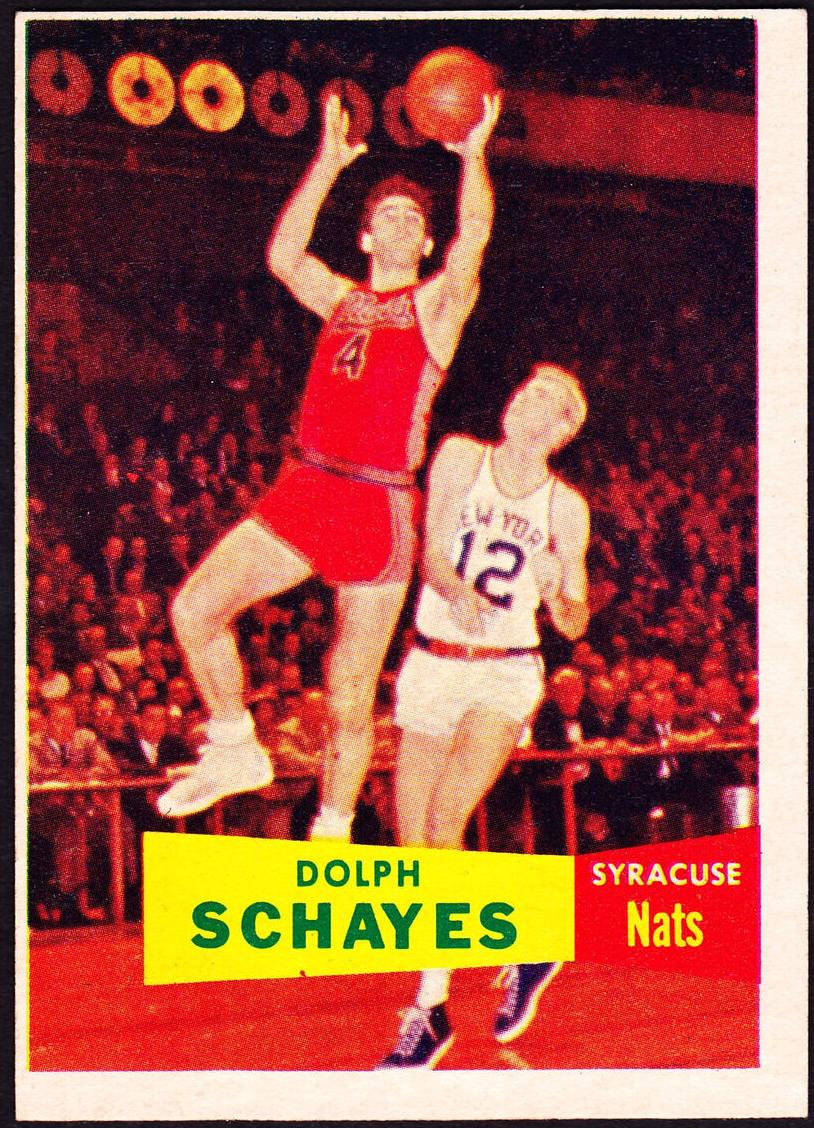 1957 Topps Basketball Dolph Schayes #13 PSA 6