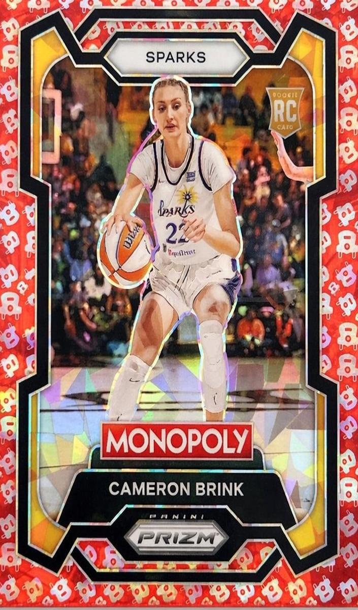 2024 Panini Prizm Monopoly WNBA Basketball Free Parking Cameron Brink #39 SGC 10