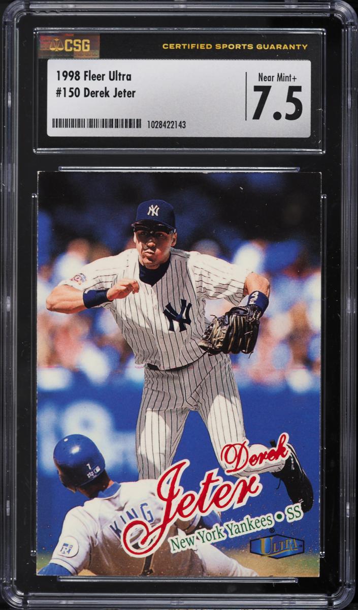1998 Fleer Ultra Football Derek Jeter #150 PSA 8.5