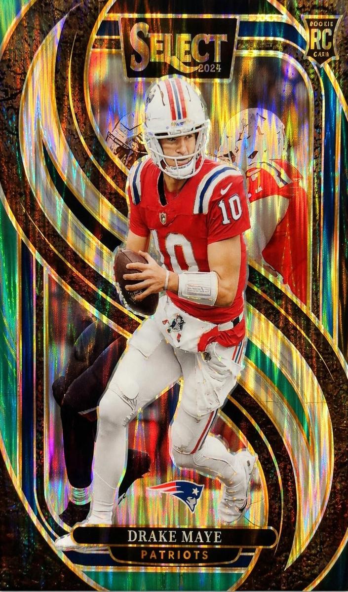 2024 Panini Select Football Black and Green Shock Drake Maye #113