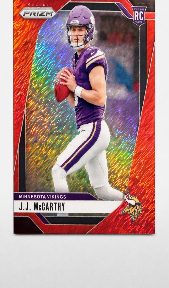 2024 Panini Prizm Football Red Shimmer J.J. McCarthy #400 PSA 10