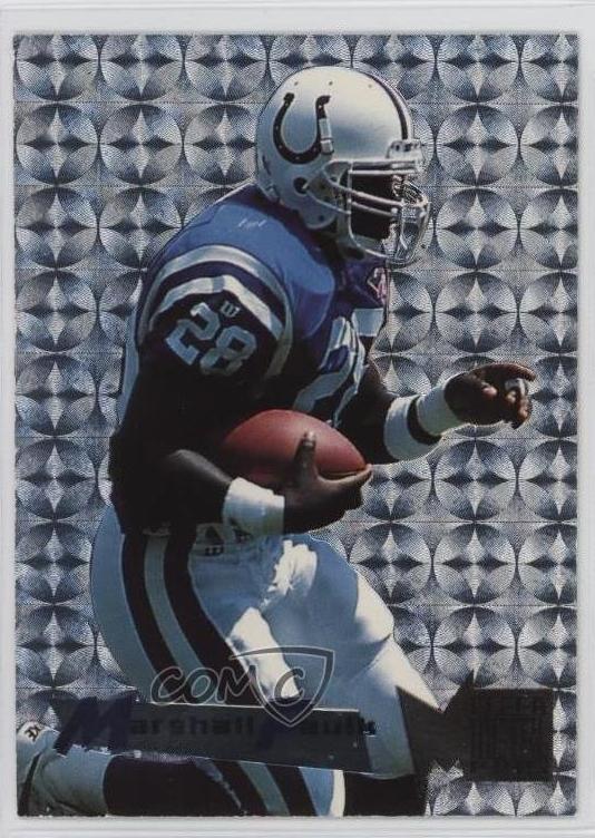 1995 Fleer Metal Football Marshall Faulk #15 PSA 10